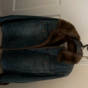 Faux fur Jean jacket